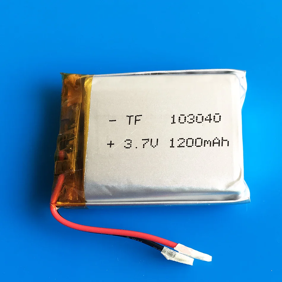 3.7V 1200mAh lipo polymer lithium rechargeable battery 103040 for MP3 GPS navigator DVD recorder headset e-book camera
3.7V 1200mAh lipo polymer lithium rechargeable battery 103040 for MP3 GPS navigator DVD recorder headset e-book camera
