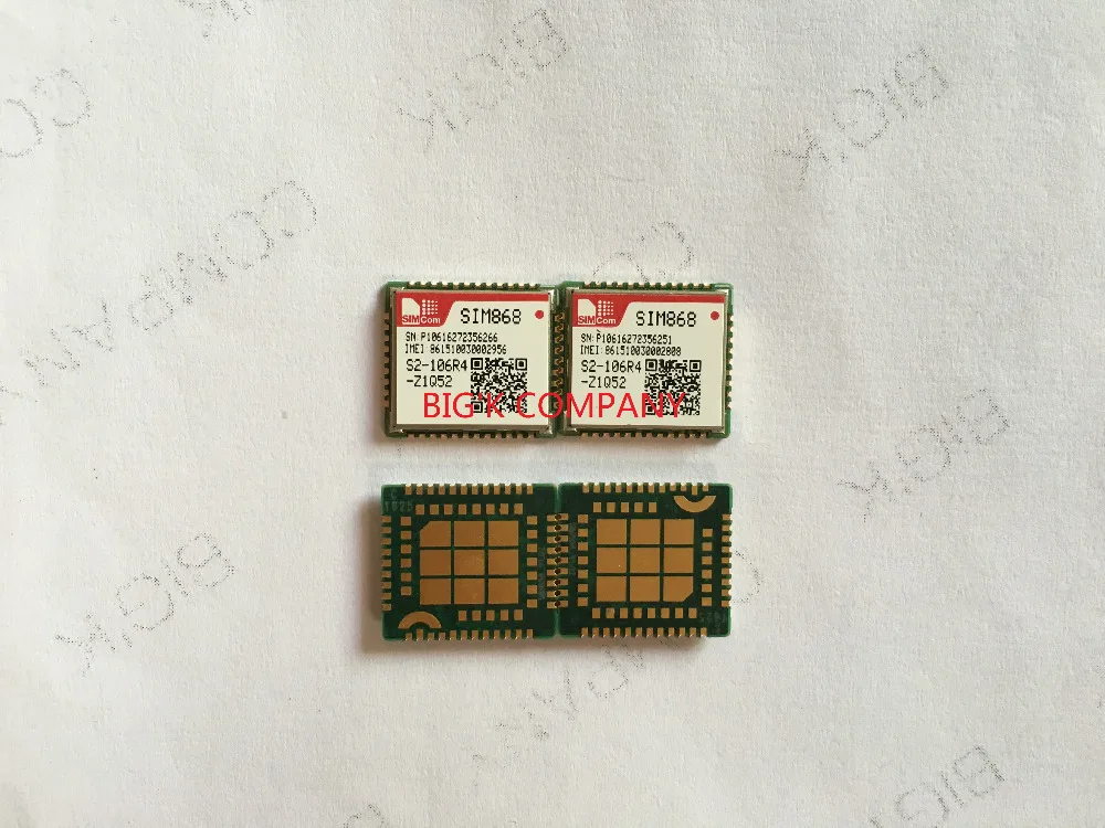 JINYUSHI FOR SIM868 GPRS GPS 100% New&Original In the stock Embedded quad-band module instead of SIM808 SIM908
JINYUSHI FOR SIM868 GPRS GPS 100% New&Original In the stock Embedded quad-band module instead of SIM808 SIM908
