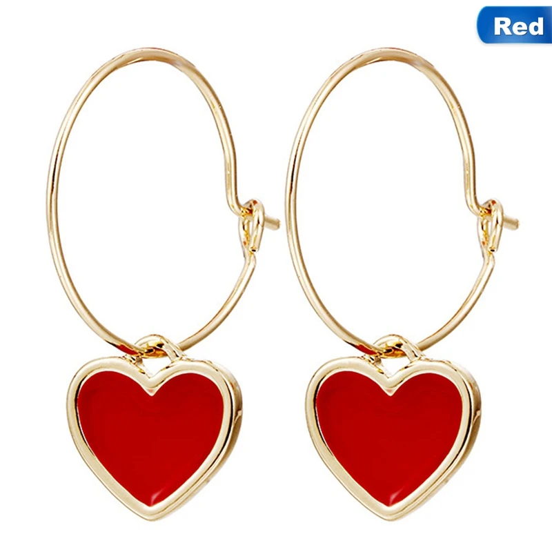 2018 Korean Sweety Lovely Style Drop Earrings Simulated Leather Colourful Heart Pendientes Mujer Moda
2018 Korean Sweety Lovely Style Drop Earrings Simulated Leather Colourful Heart Pendientes Mujer Moda
