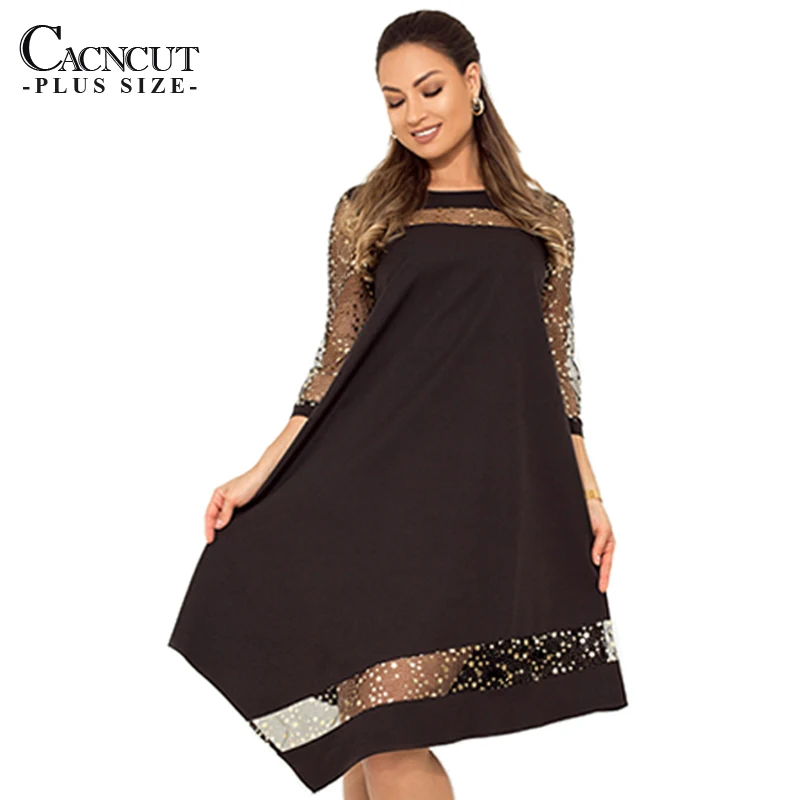 CACNCUT Plus Size 2019 Sequins Summer Dress Mesh 5XL 6XL Large Size Women Shiny Dresses Black Casual Big Sundress Women Clothing
CACNCUT Plus Size 2019 Sequins Summer Dress Mesh 5XL 6XL Large Size Women Shiny Dresses Black Casual Big Sundress Women Clothing
