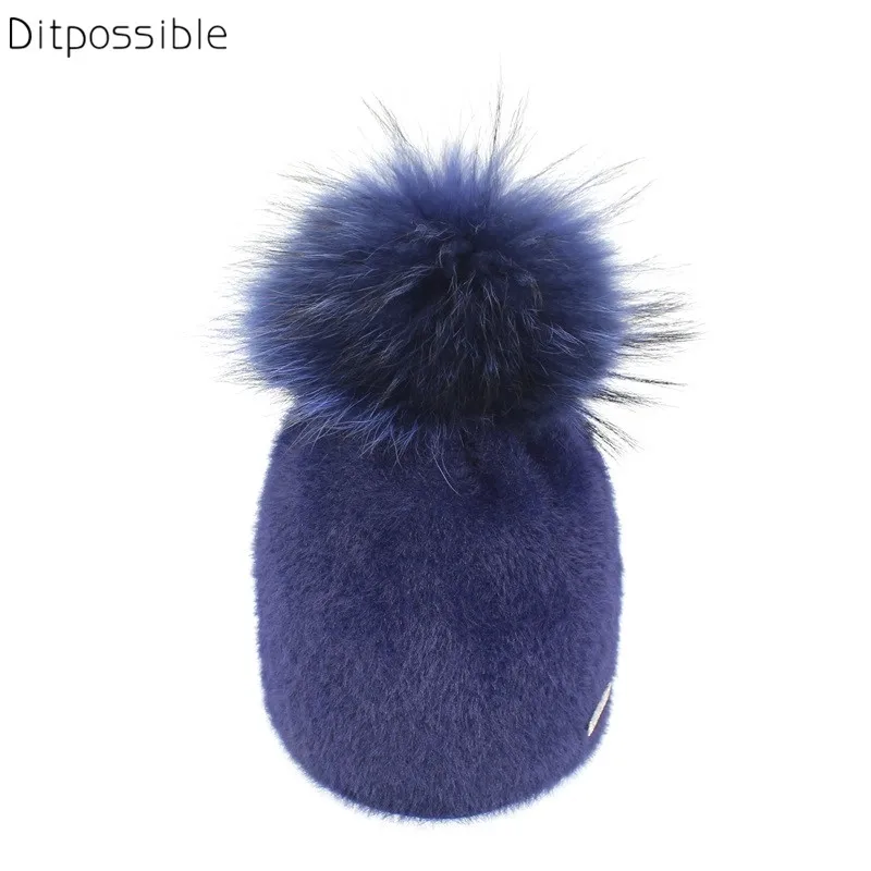 Ditpossible natural raccoon fur pompon hat girls winter warm thick hats skullies beanies gorro female caps
Ditpossible natural raccoon fur pompon hat girls winter warm thick hats skullies beanies gorro female caps