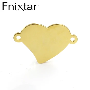 Fnixtar 17.25*25.4mm Stainless Steel Mirror Polished Love Heart Charms Connectors DIY Jewelry Making Pendant 20piece/lot
Fnixtar 17.25*25.4mm Stainless Steel Mirror Polished Love Heart Charms Connectors DIY Jewelry Making Pendant 20piece/lot