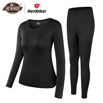 Herobiker Winter Thermal Underwear Set Fleece Lined Women Elastic Motorcycle Skiing Warm Long Johns Shirts & Tops Bottom Suit
Herobiker Winter Thermal Underwear Set Fleece Lined Women Elastic Motorcycle Skiing Warm Long Johns Shirts & Tops Bottom Suit
