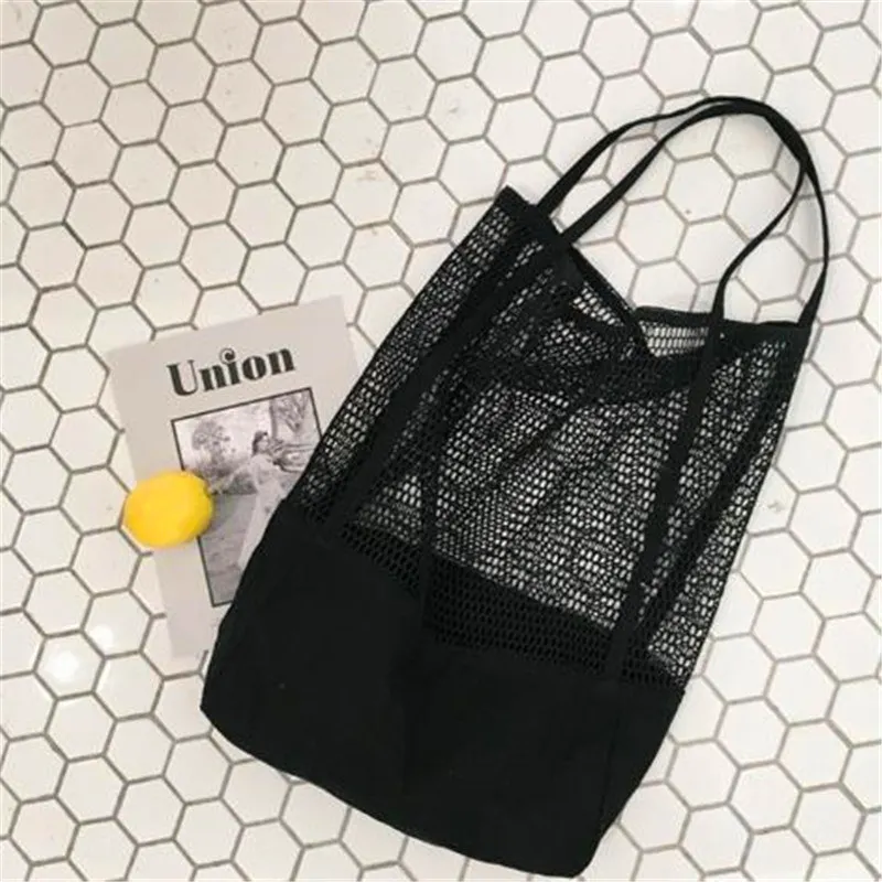 Fashion Canvas Bags Women Beach Shoulder Large Capacity Shopping Bags Hand-held Mesh Hollow Cotton Reusable Bag
Fashion Canvas Bags Women Beach Shoulder Large Capacity Shopping Bags Hand-held Mesh Hollow Cotton Reusable Bag