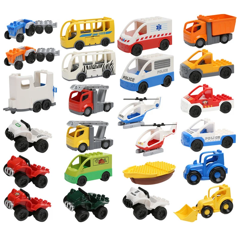 Large Particles Building Blocks Accessories Compatible LegoINGly Duploe DIY Vehicle Bricks Car Fire Truck Toys For Children Gift
Large Particles Building Blocks Accessories Compatible LegoINGly Duploe DIY Vehicle Bricks Car Fire Truck Toys For Children Gift