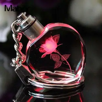 Fairy Crystal Rose LED Light Keychain Love Heart LED Keychain Luminous Bag Crystal Key Holder Backpack Key Ring Drop Shipping
Fairy Crystal Rose LED Light Keychain Love Heart LED Keychain Luminous Bag Crystal Key Holder Backpack Key Ring Drop Shipping