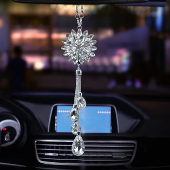 Car Pendant Crystal Flower Petals Charms Auto Rearview Mirror Hanging Ornaments Automobile Interior Suspension Decoration Gifts
Car Pendant Crystal Flower Petals Charms Auto Rearview Mirror Hanging Ornaments Automobile Interior Suspension Decoration Gifts
