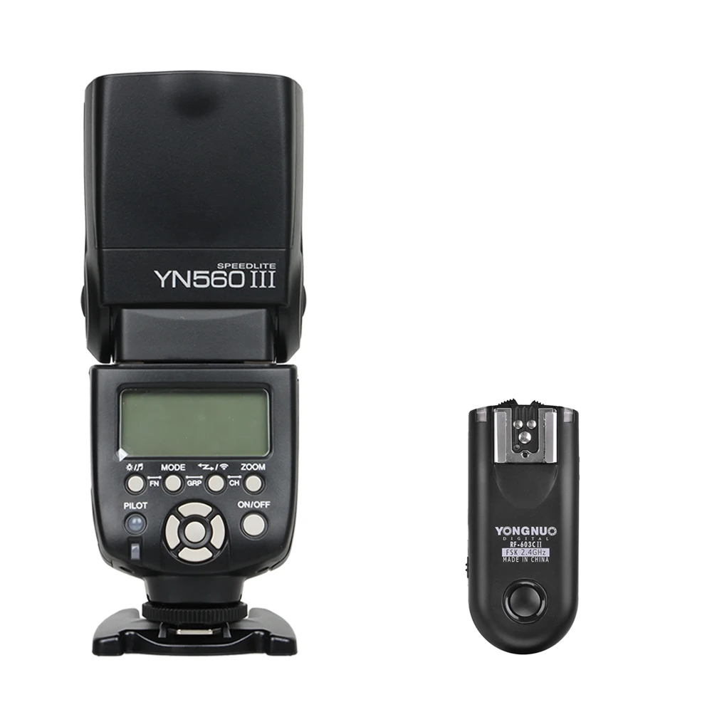 Беспроводная вспышка Yongnuo YN560III с RF603II-C комплект беспроводного триггера для