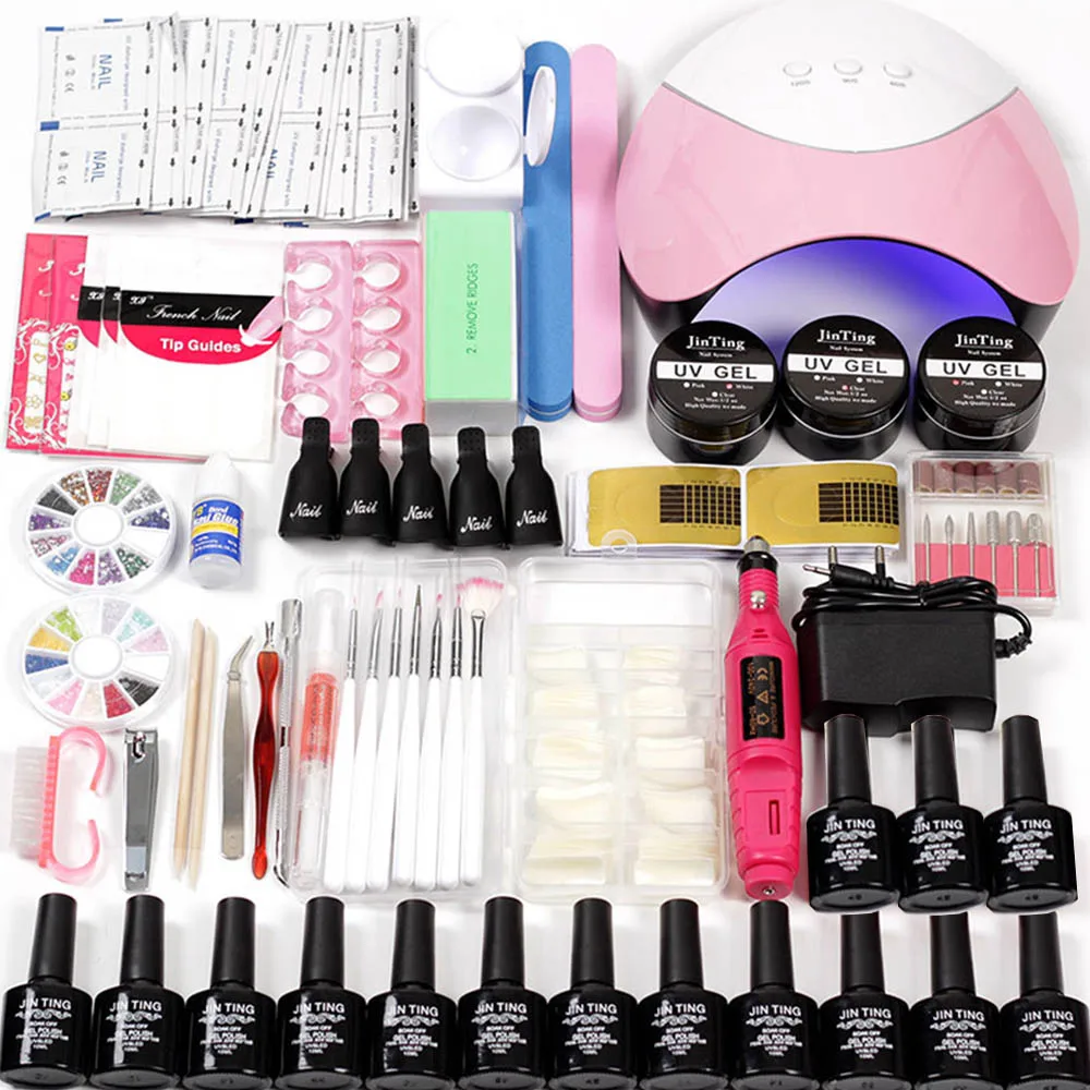 Manicure Set 45w/80W Uv Led Lamp Choose 12 Colors Gel Polish Base Top Coat Nail Kits Electric Manicure Handle Nail Art Tool
Manicure Set 45w/80W Uv Led Lamp Choose 12 Colors Gel Polish Base Top Coat Nail Kits Electric Manicure Handle Nail Art Tool