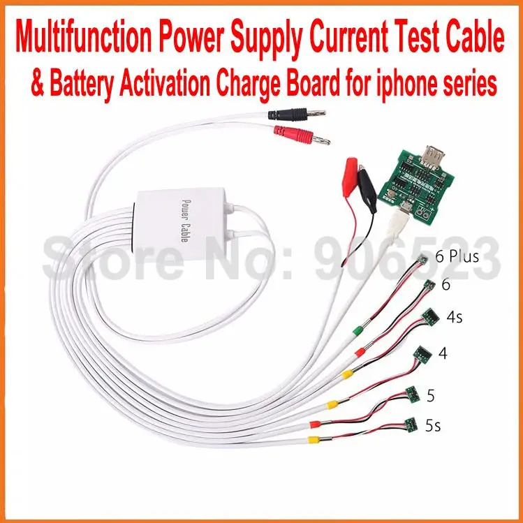 Multifunction Professional Power Supply Current Test Cable + Battery Activation Charge Board for iPhone 6 / Plus 5S 5 4S 4
Multifunction Professional Power Supply Current Test Cable + Battery Activation Charge Board for iPhone 6 / Plus 5S 5 4S 4