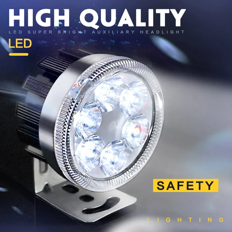 200M Motorcycle Super Bright LED Headlight Offroad Motorbike Scooter Motocross 12v-80v Strobe LED Signal Lamp Front Light
200M Motorcycle Super Bright LED Headlight Offroad Motorbike Scooter Motocross 12v-80v Strobe LED Signal Lamp Front Light