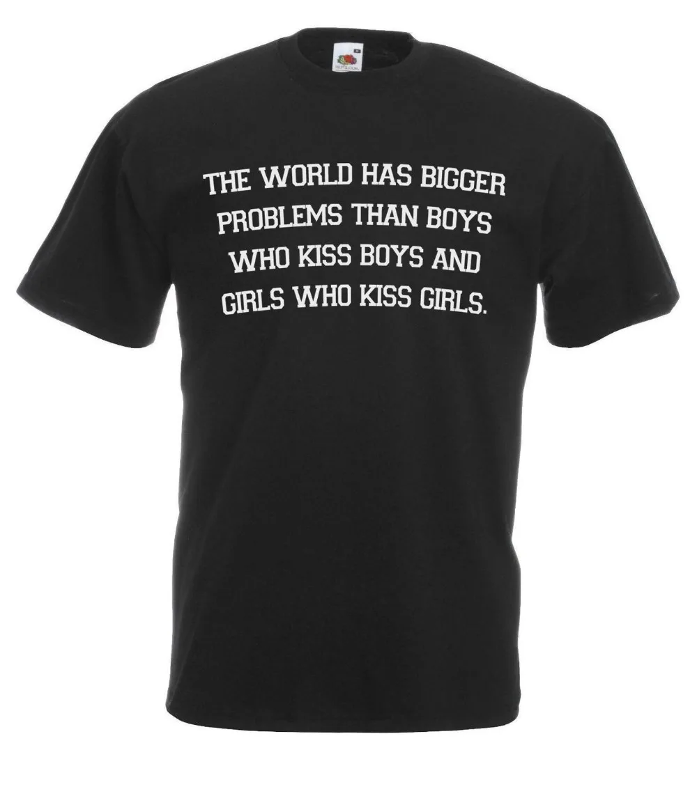 Fashion Casual O-Neck Male Tops & Tees Mens Black The Worlds Got Bigger Problems T-Shirt Lgbt Gay Pride Tshirtmens Tee Shirts
Fashion Casual O-Neck Male Tops & Tees Mens Black The Worlds Got Bigger Problems T-Shirt Lgbt Gay Pride Tshirtmens Tee Shirts