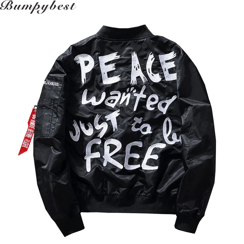 Mens Jackets And Coats Hip Hop Jacket Men Clothes Cotton Embroidery Peace Jacket Zipper Coat Men Ma1 Bomber Jacket Us Size
Mens Jackets And Coats Hip Hop Jacket Men Clothes Cotton Embroidery Peace Jacket Zipper Coat Men Ma1 Bomber Jacket Us Size