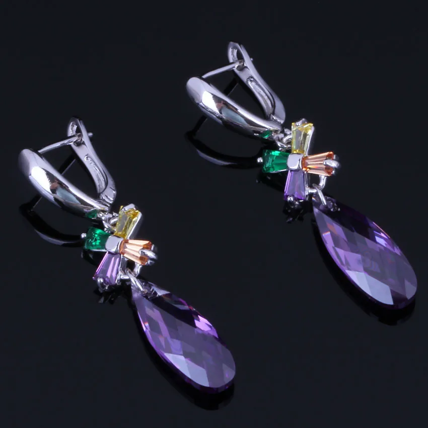 Prominent Long Water Drop Multigem Multicolor Brown Cubic Zirconia 925 Sterling Silver Drop Dangle Earrings For Women V1010
Prominent Long Water Drop Multigem Multicolor Brown Cubic Zirconia 925 Sterling Silver Drop Dangle Earrings For Women V1010