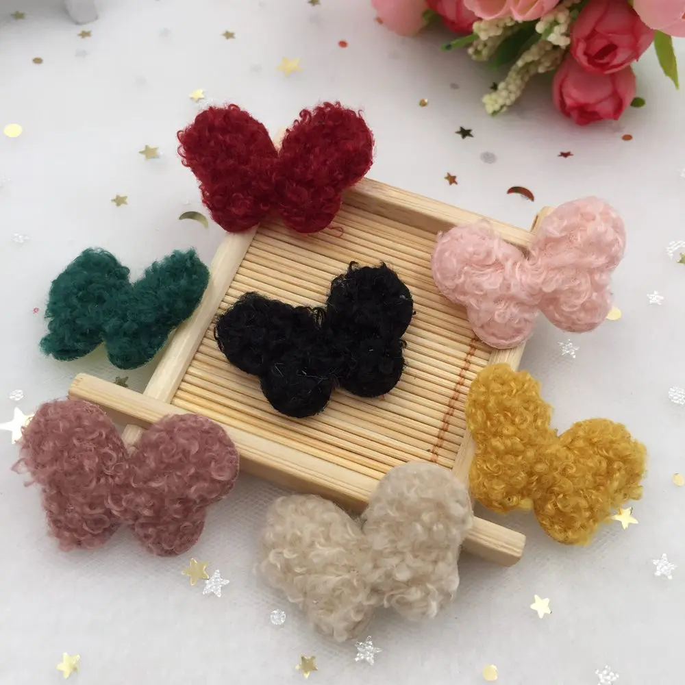 10pcs Padded Fabric Pretty Plush Pads Curly hair Butterfly Applique Wedding Patches DIY Hair Clip Accessories Craft Supplies
10pcs Padded Fabric Pretty Plush Pads Curly hair Butterfly Applique Wedding Patches DIY Hair Clip Accessories Craft Supplies
