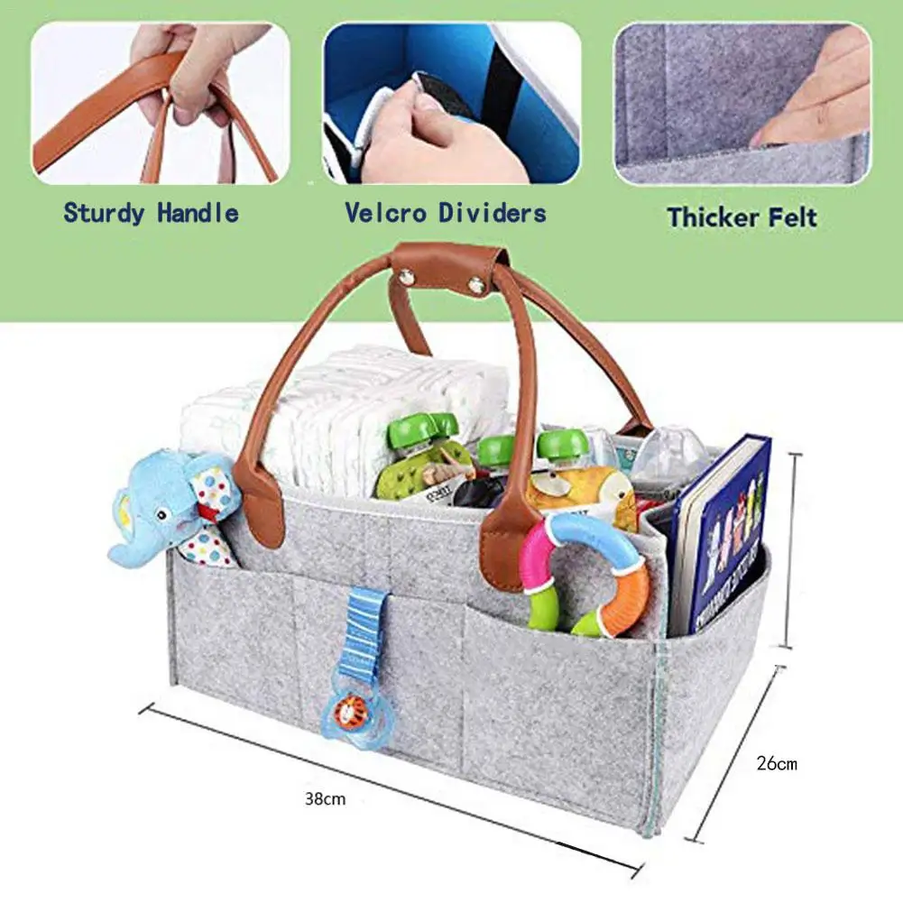 Baby Diaper Caddy Compartment Infant Nursery Tote Storage Bin Portable Car Organizer Newborn Shower Basket with Detachable Divid
Baby Diaper Caddy Compartment Infant Nursery Tote Storage Bin Portable Car Organizer Newborn Shower Basket with Detachable Divid
