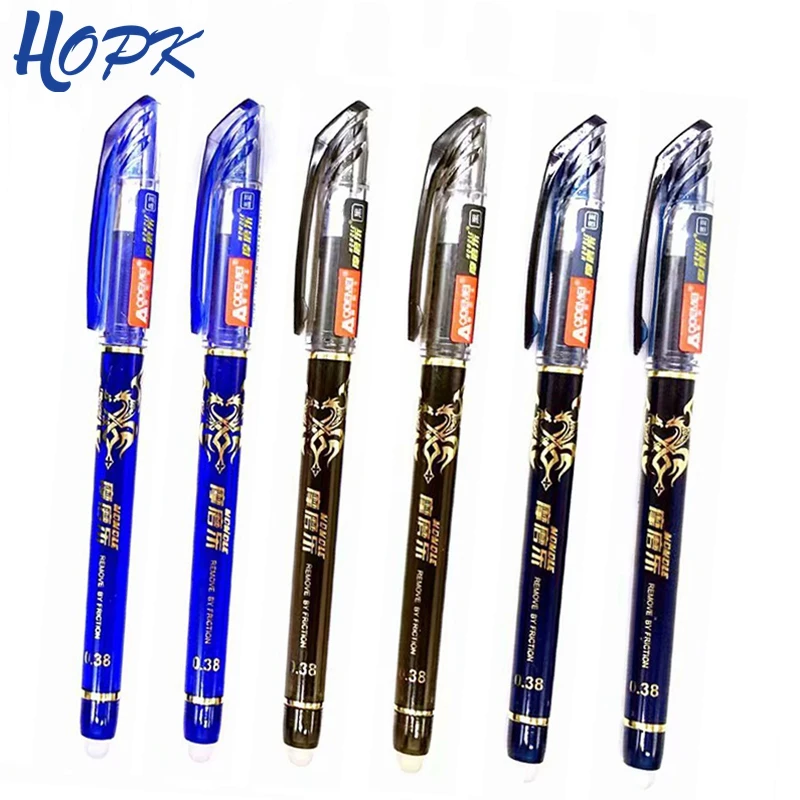 3/12Pcs/Set Erasable Washable Pen Handle 0.38mm Blue Black Red Erasable Gel Pen Refill Rod School Office Writing Stationery
3/12Pcs/Set Erasable Washable Pen Handle 0.38mm Blue Black Red Erasable Gel Pen Refill Rod School Office Writing Stationery