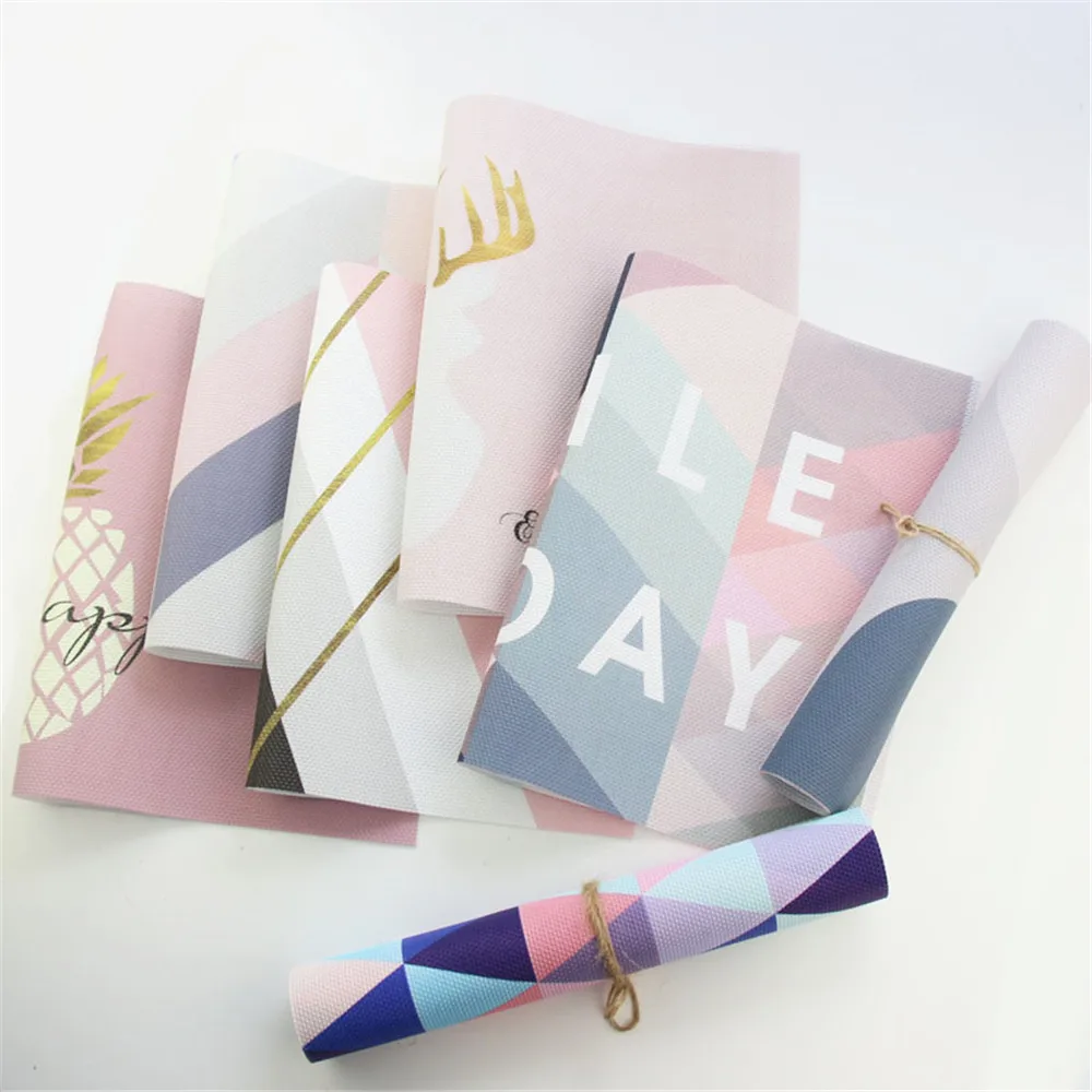 Chic Cute Tableware PVC Placemat Pad Dining Table Mat Heat Insulation Non Slip Placemats Lovely Home Decoration Coaster 45X30CM
Chic Cute Tableware PVC Placemat Pad Dining Table Mat Heat Insulation Non Slip Placemats Lovely Home Decoration Coaster 45X30CM
