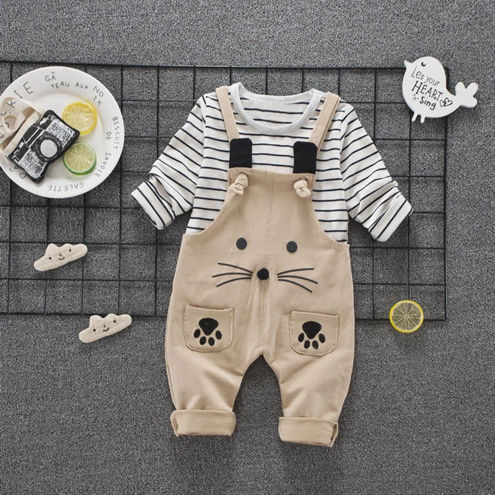 2Pcs Infant Toddler Baby Boys Girl Stripe Print Tops +Pants Outfits Clothes Set fashion Girls Clothing Set Newborn Clothes 
2Pcs Infant Toddler Baby Boys Girl Stripe Print Tops +Pants Outfits Clothes Set fashion Girls Clothing Set Newborn Clothes