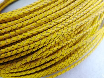 Factory wholesale ! high quality 50 meter Yellow Brided Leather Cord With 3mm Cord For Necklace Jewelry Making
Factory wholesale ! high quality 50 meter Yellow Brided Leather Cord With 3mm Cord For Necklace Jewelry Making