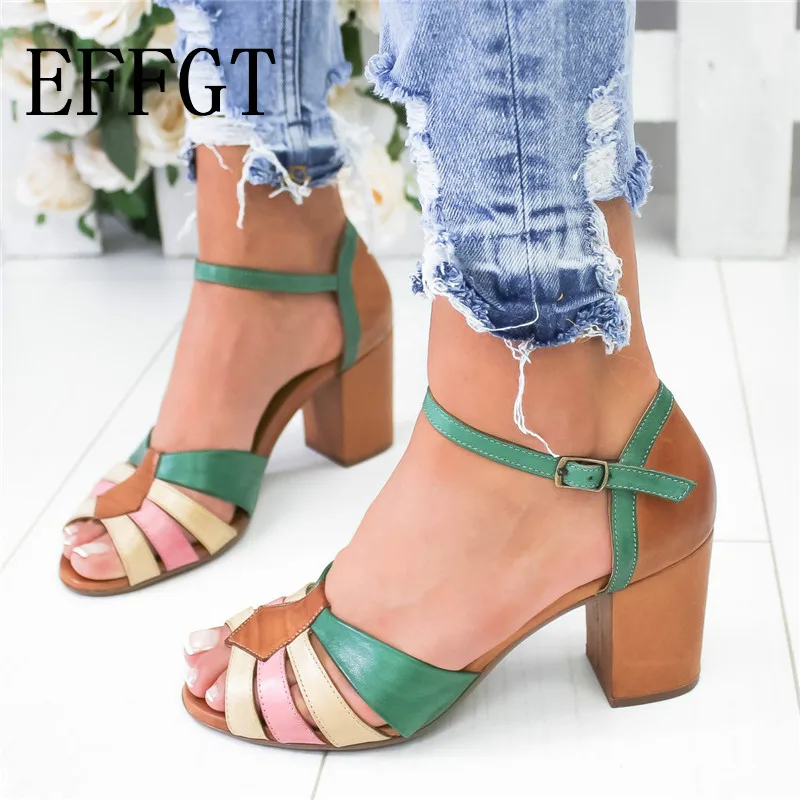 EFFGT Sandalias Mujer 2019 Strap Heel Peep Toe Chunky Heel Sandals Vintage Slip On Elastic Bandage Women Platform Sandals A141
EFFGT Sandalias Mujer 2019 Strap Heel Peep Toe Chunky Heel Sandals Vintage Slip On Elastic Bandage Women Platform Sandals A141