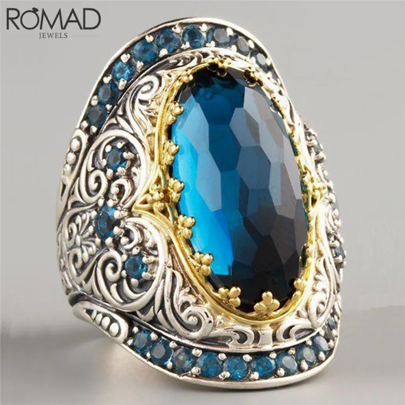 GS Luxury Jewelry Blue Crystal Men Ring Jewelry High Quality Blue Gem Stone Big Ring Classical Engraving Ring Women Jewelry R5DG
GS Luxury Jewelry Blue Crystal Men Ring Jewelry High Quality Blue Gem Stone Big Ring Classical Engraving Ring Women Jewelry R5DG