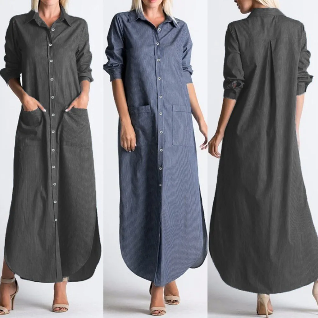 MUQGEW casual long dress summer work elegant Women Summer Stripe Print Casual Beach Vintage Button Linen Pocket Long Dress#g4
MUQGEW casual long dress summer work elegant Women Summer Stripe Print Casual Beach Vintage Button Linen Pocket Long Dress#g4