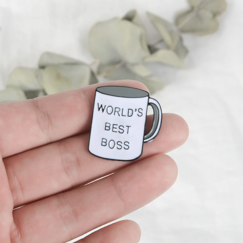 Лучший в мире значок Boss Pin Coffee значки с лацканами для мужчин и женщин шапка сумка