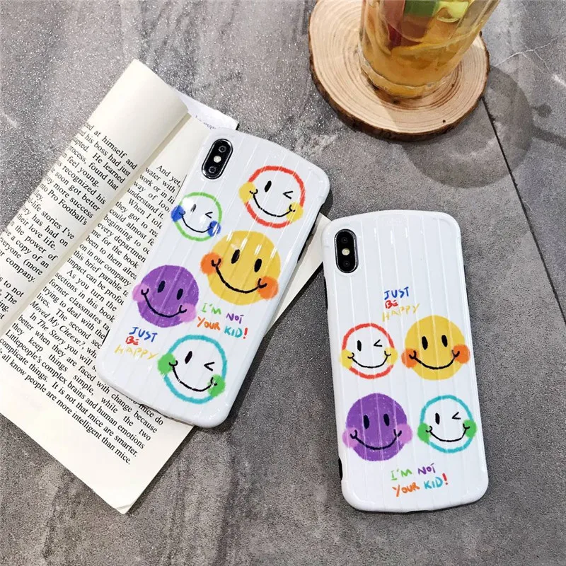 Volemer Cute smiling face phone case Cover for IPhone X XS MAX XR Case for IPhone 6s 6 7 8 Plus Soft Tpu Back Cover
Volemer Cute smiling face phone case Cover for IPhone X XS MAX XR Case for IPhone 6s 6 7 8 Plus Soft Tpu Back Cover