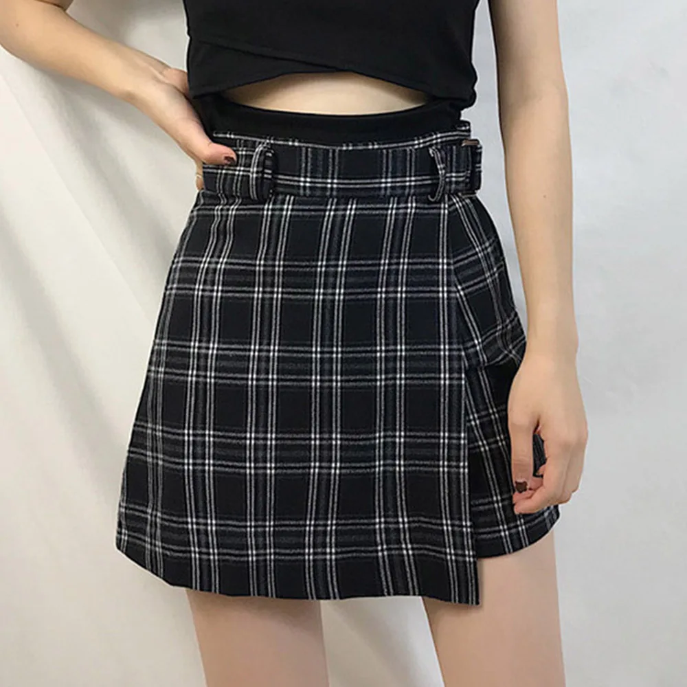 Embroidery Above Knee Mini Skirts Women High Waist Skirts A-Line Casual Fashion Kawaii Student Bandage Skirts Plaid Short Bottom
Embroidery Above Knee Mini Skirts Women High Waist Skirts A-Line Casual Fashion Kawaii Student Bandage Skirts Plaid Short Bottom