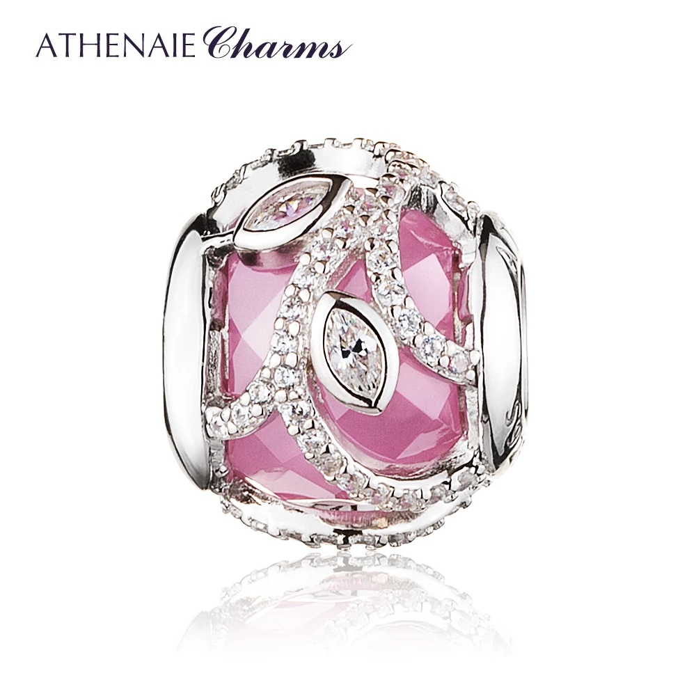 ATHENAIE 925 Sterling Silver Pink Clear CZ Nature's Radiance Charm Beads For Jewelry Making DIY Fit Pandora Bracelets
ATHENAIE 925 Sterling Silver Pink Clear CZ Nature's Radiance Charm Beads For Jewelry Making DIY Fit Pandora Bracelets