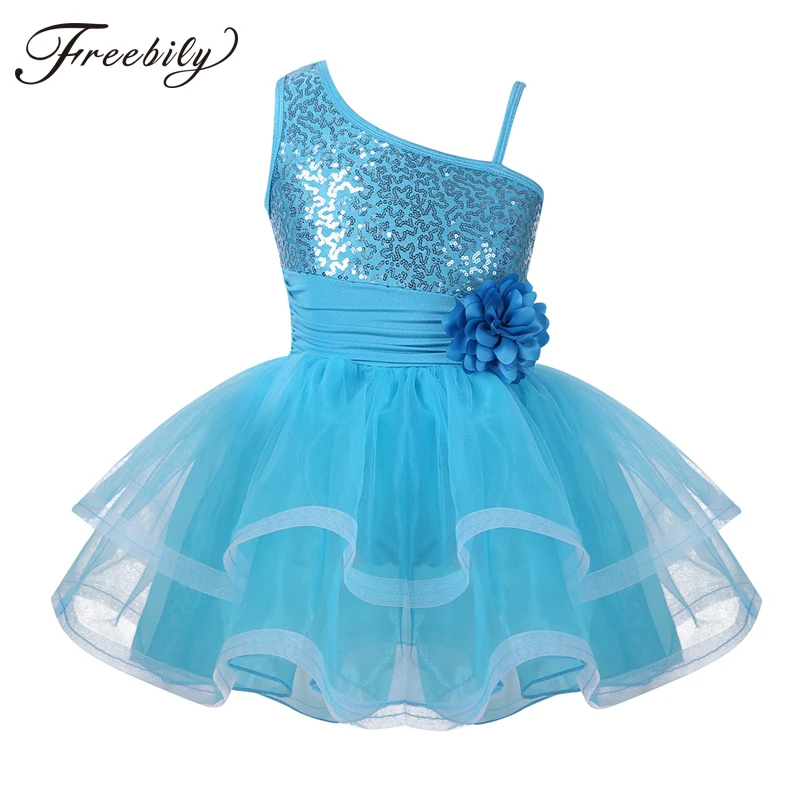 Teen Girls One-Shoulder Ballet Leotard Tutu Dress Sequins Flower Gymnastics Leotard Dress Dancing Kids Lyrical Dance Costumes
Teen Girls One-Shoulder Ballet Leotard Tutu Dress Sequins Flower Gymnastics Leotard Dress Dancing Kids Lyrical Dance Costumes