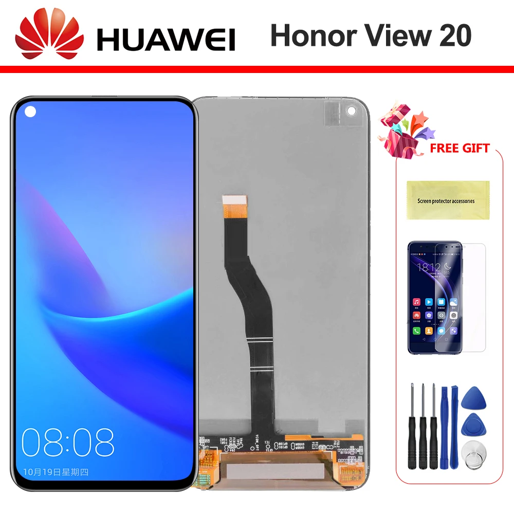100% New For Huawei Honor View 20 LCD Display With Frame Touch Screen for Honor V20 LCD Digitizer Replacement Repair Spare Parts
100% New For Huawei Honor View 20 LCD Display With Frame Touch Screen for Honor V20 LCD Digitizer Replacement Repair Spare Parts