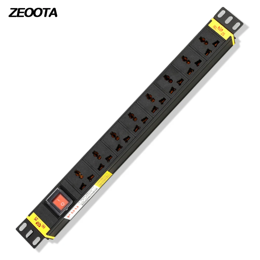 1U PDU Power Strip Network Cabinet Rack Plug Socket 16A Aluminum Alloy 8 Way Universal Outlets with Switch 5m Extension Cord
1U PDU Power Strip Network Cabinet Rack Plug Socket 16A Aluminum Alloy 8 Way Universal Outlets with Switch 5m Extension Cord