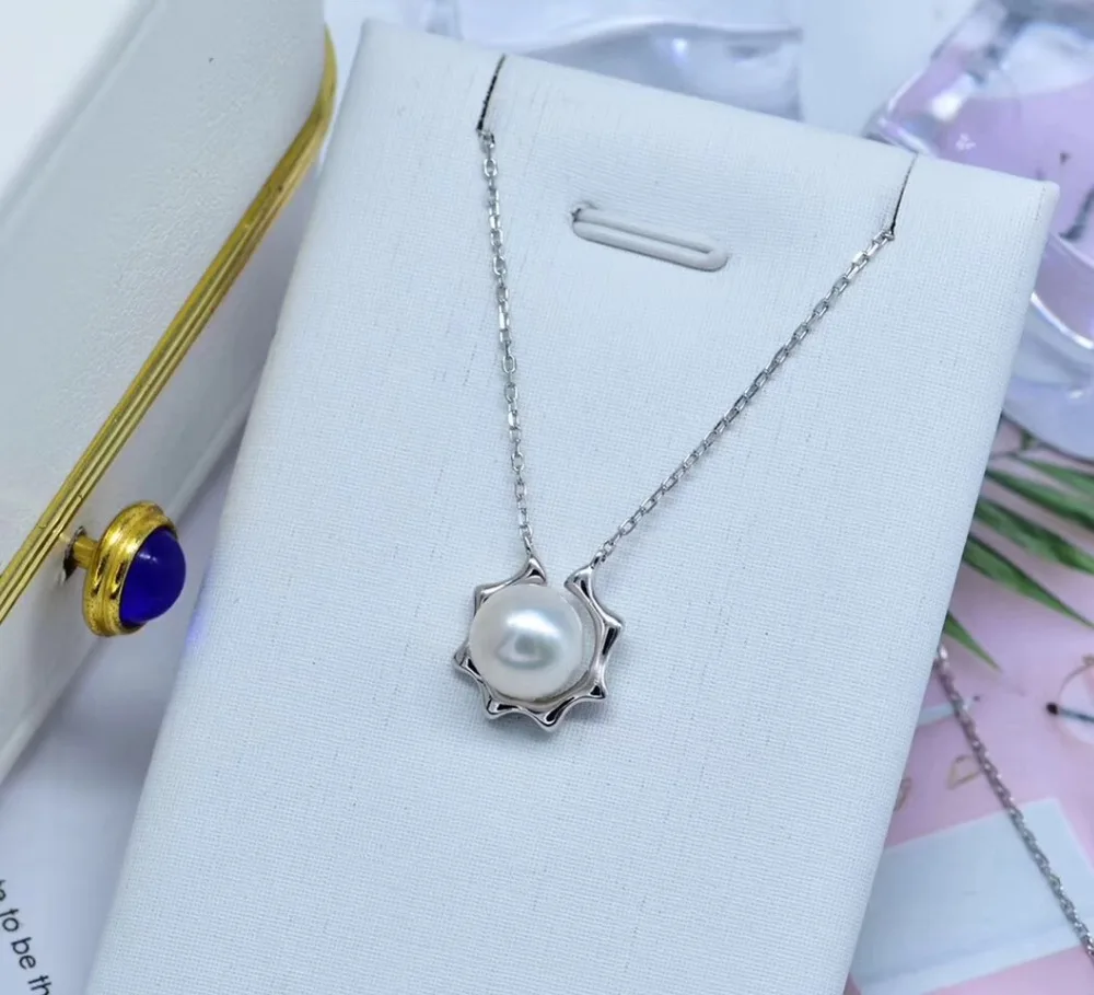 Flower Shape 925 Silver Pearl Necklace Chain with Pendant Findings and Component Jewelry Parts Fittings Women Accessories
Flower Shape 925 Silver Pearl Necklace Chain with Pendant Findings and Component Jewelry Parts Fittings Women Accessories
