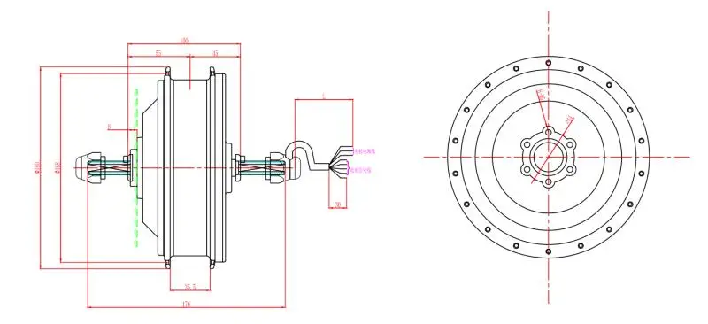 Flash Deal Electric Bike Hub Motor 250W 350W 500W Ebike Electric Bicycle Conversion Kit Rear Wheel Motor Drive Brushless Bicicleta Eletrica 9