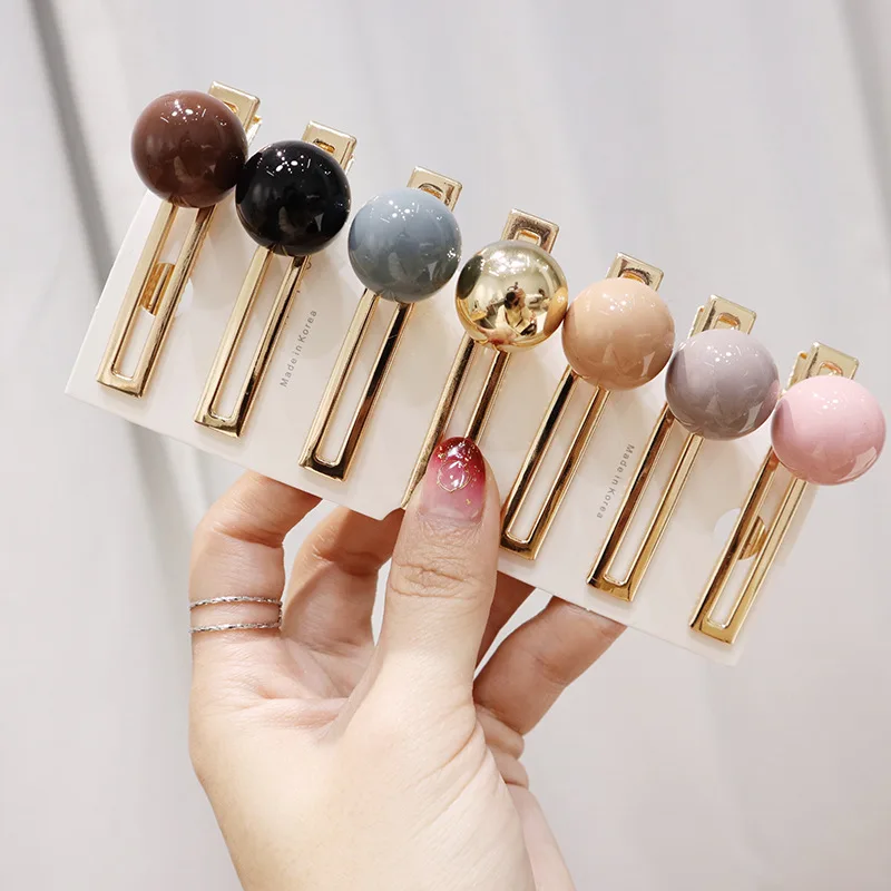 Haimeikang Candy Color Hairpins Hair Accessories for Women Acrylic Ball Hair Clip Barrettes Korea Style Hairgrip for Ladies
Haimeikang Candy Color Hairpins Hair Accessories for Women Acrylic Ball Hair Clip Barrettes Korea Style Hairgrip for Ladies