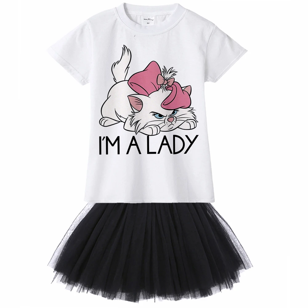 Aristocats Cat Marie Kids Girl Dress Cartoon Cute Cat Baby Girl Tutu Dress T Shirt + Dress 2pcs Princess Birthday Party Costumes
Aristocats Cat Marie Kids Girl Dress Cartoon Cute Cat Baby Girl Tutu Dress T Shirt + Dress 2pcs Princess Birthday Party Costumes
