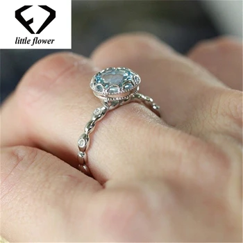 925 Sterling Silver Color Round Cut Blue Topaz Ring for Women Party Engagement Anillos Ring Bizuteria Gemstone Diamante Rings
925 Sterling Silver Color Round Cut Blue Topaz Ring for Women Party Engagement Anillos Ring Bizuteria Gemstone Diamante Rings