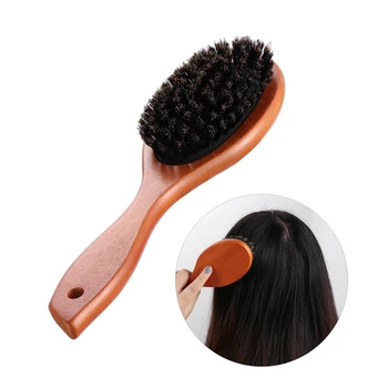 1Pc Professional Boar Bristle Hairbrush Massage Comb Anti-static Hair Paddle Brush Beech Wooden Handle Hair Brush Styling Tool
1Pc Professional Boar Bristle Hairbrush Massage Comb Anti-static Hair Paddle Brush Beech Wooden Handle Hair Brush Styling Tool