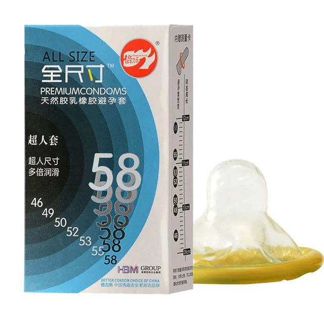 20 штук/2 коробки BeiLiLe все Размеры презервативы для Для мужчин 46 58mm большой ультра