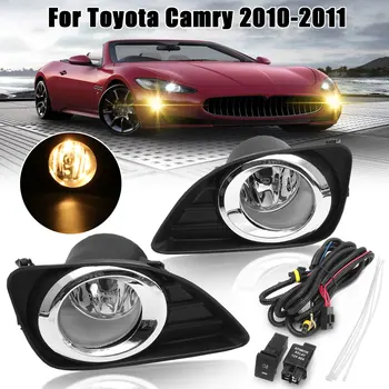 For Toyota Camry 2010-2011 2Pcs(Pair) Right/Left Fog Light Front Driving Lamp H11 Bulbs w/ Switch Kit+Grille Cover Bezel
For Toyota Camry 2010-2011 2Pcs(Pair) Right/Left Fog Light Front Driving Lamp H11 Bulbs w/ Switch Kit+Grille Cover Bezel