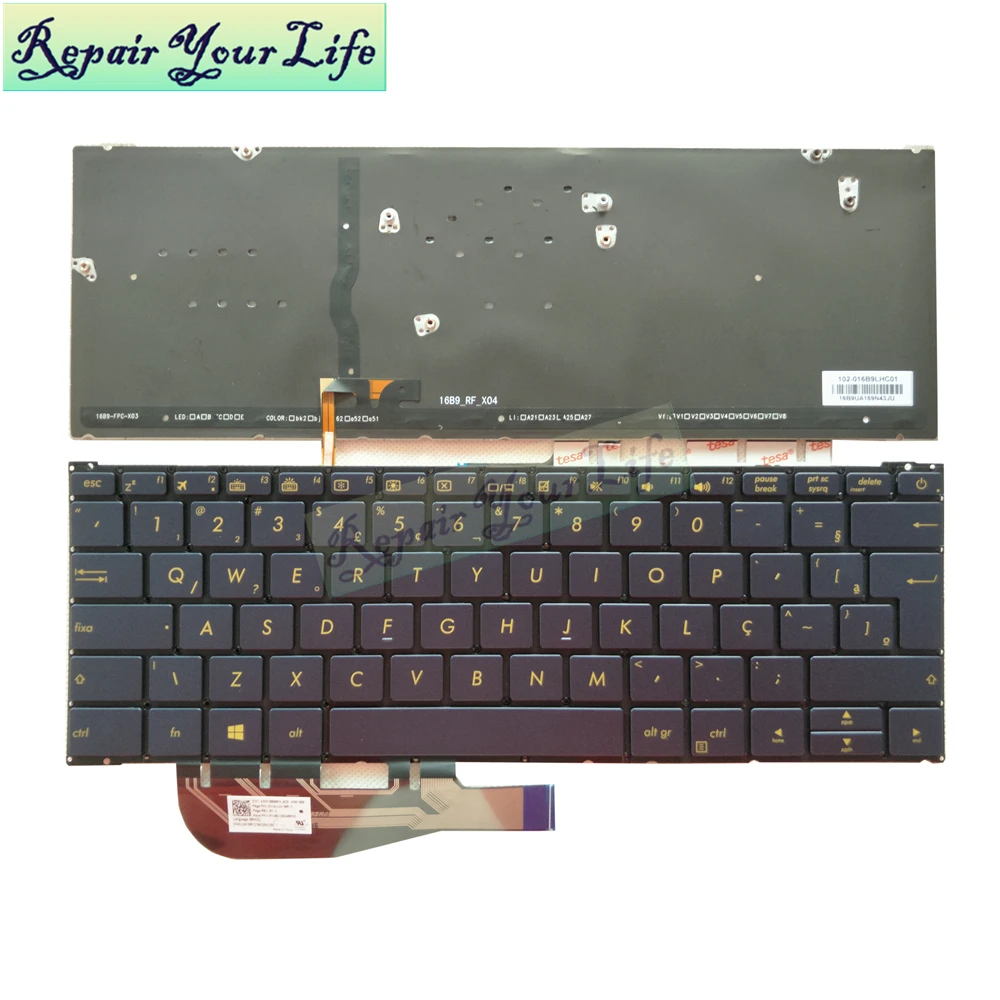 Repair You Life laptop keyboard for Asus ZenBook 3 UX390UA UX390 Brazil standard BR backlit Navy Blue keyboard new
Repair You Life laptop keyboard for Asus ZenBook 3 UX390UA UX390 Brazil standard BR backlit Navy Blue keyboard new
