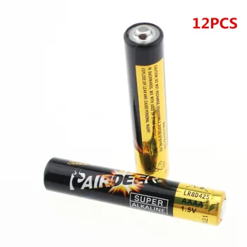

12PCS/LOT 1.5V Battery AAAA LR61 Ultra Digital Alkaline Battery E96 4A Primary Dry Battery Batteries for bluetooth speaker