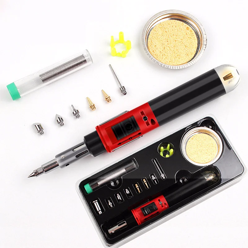 Gas soldering iron kit wireless self-ignition mini torch torch repair welding station tip pyrography wood tools
Gas soldering iron kit wireless self-ignition mini torch torch repair welding station tip pyrography wood tools