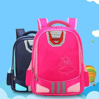Fashion cartoon embroidery children orthopedics school bag for boys and girls Night reflective school bags Waterproof backpack
Fashion cartoon embroidery children orthopedics school bag for boys and girls Night reflective school bags Waterproof backpack