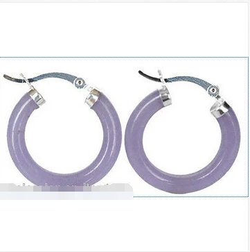 Free shipping Fashion Purple Jade 925 Sterling Silver Hook Circle Dangle Earrings 
Free shipping Fashion Purple Jade 925 Sterling Silver Hook Circle Dangle Earrings