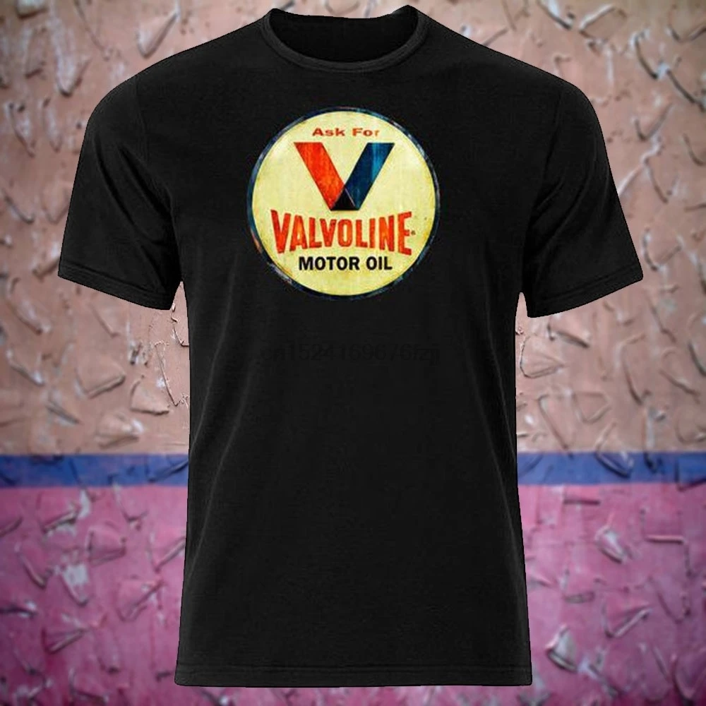 Men's Valvoline Motor Oil Tee Tshirt Summer Casual Short Sleeve Cotton Tops Black 
Men's Valvoline Motor Oil Tee Tshirt Summer Casual Short Sleeve Cotton Tops Black