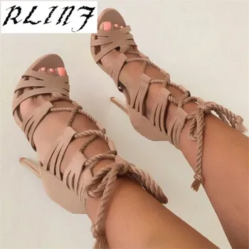 Women Pumps Gladiator Thin Heel Summer High Heels Casual Large size cross strap Roman sandals 34-35-36-45-46-47
Women Pumps Gladiator Thin Heel Summer High Heels Casual Large size cross strap Roman sandals 34-35-36-45-46-47