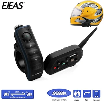 EJEAS E6 Plus BT Motorcycle Helmet Intercom 1200M Communicator Helmet Interphone Headsets VOX with Handle Bar for 6 Riders
EJEAS E6 Plus BT Motorcycle Helmet Intercom 1200M Communicator Helmet Interphone Headsets VOX with Handle Bar for 6 Riders
